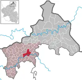 Kaart van Altenkirchen (Westerwald)