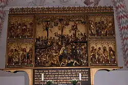 Altaar in de kerk van Bregninge, Ærø