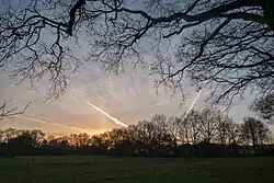 Silhouet van Alteveer vanaf de Melkweg