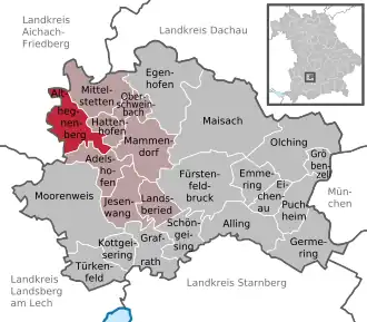 Kaart van Althegnenberg