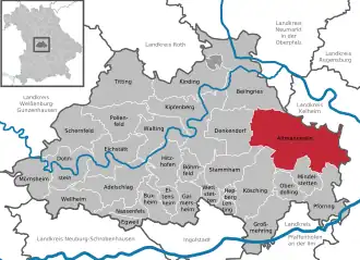 Kaart van Altmannstein