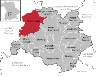 Kaart van Altomünster
