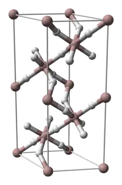 Kristalstructuur van α-aluminiumhydride