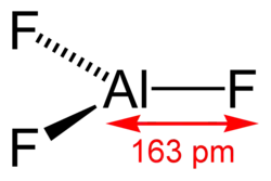 Structuurformule van aluminiumfluoride
