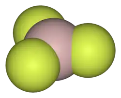 Molecuulmodel van aluminiumfluoride