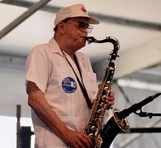 Alvin "Red" Tyler op het New Orleans Jazz & Heritage Festival 1996 (Jazz Tent)