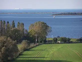 De Mecklenburgerbocht vanaf Salzhaff richting Fehmarn.