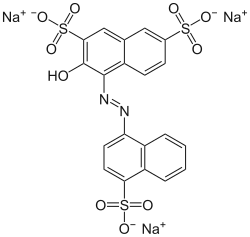 Structuurformule van amarant