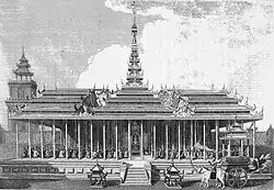 Het paleis van Amarapura (1795)