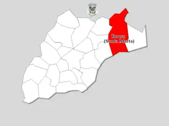 Kaart van Santa Marta do Bouro