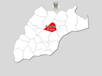 Kaart van Paredes Secas