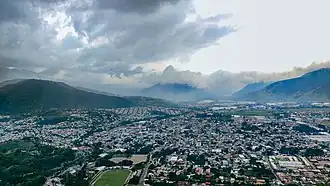 Luchtfoto van de stad