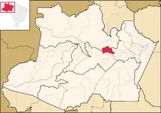 Kaart van Caapiranga