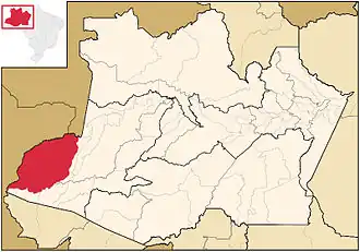 Kaart van Atalaia do Norte