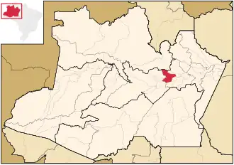 Kaart van Manacapuru