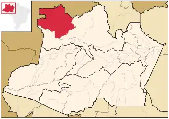 Kaart van São Gabriel da Cachoeira