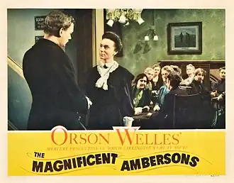 Advertentie voor The Magnificent Ambersons