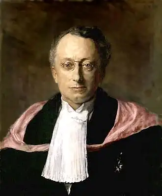 Portret van A.A.W. Hubrecht door zijn zus Bramine Hubrecht.