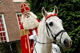 Sinterklaas op Amerigo in 2008 nabij Paleis Het Loo in Apeldoorn.
