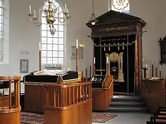 De synagoge van binnen