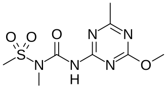 Structuurformule van amidosulfuron