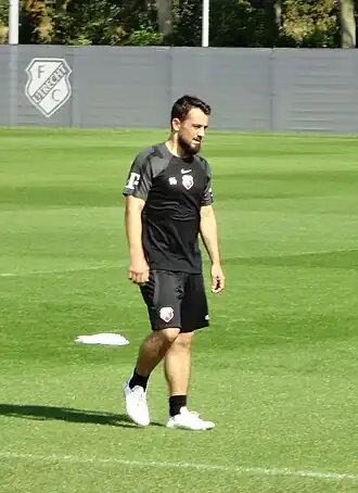 Younes tijdens een training van FC Utrecht (2022)