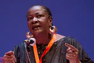 Aminata Traoré in 2008 tijdens het forum Libération in Grenoble