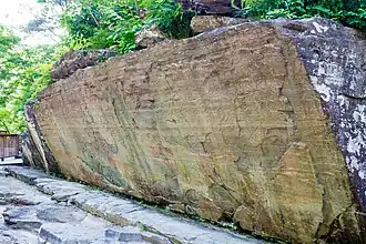 Rotstekeningen langs de Bangucheon