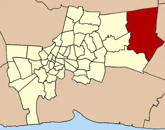 Kaart van Nong Chok หนองจอก