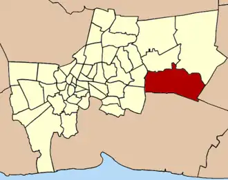 Kaart van Lat Krabang ลาดกระบัง