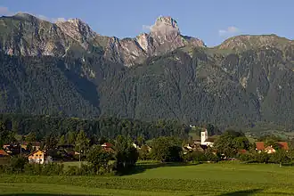 Zicht op Amsoldingen