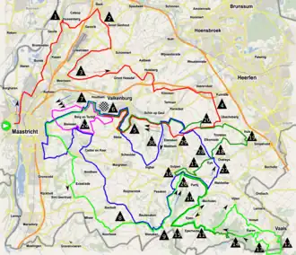 Routekaart van de Amstel Gold Race 2022