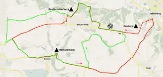 Routekaart van de Amstel Gold Race 2021