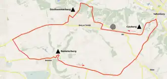 Routekaart van de Amstel Gold Race 2021