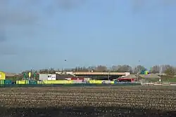 Bouw van het viaduct over de N201; november 2022.