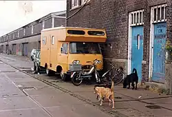 Kraakpand Levantkade 10 en loods 2, jaren '80