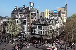 Panorama vanaf de Stadsschouwburg op het Leidseplein in 2015.