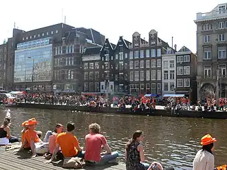Het Rokin op Koninginnedag 2012