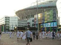 Plein als verzamelplek voor evenementenlocaties