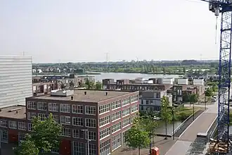 Brug 2010 gezien vanaf de IJburglaan