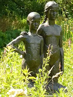 Twee kinderen (1929), Siegerpark in Amsterdam Nieuw-West