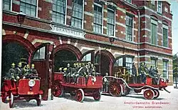 Brandweer in 1908.