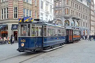 GVB 401 + 792 op de Dam.