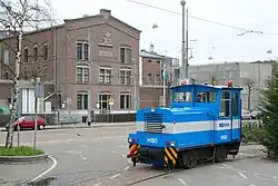 GVB dieselloc H80 bij het Haarlemmermeerstation.