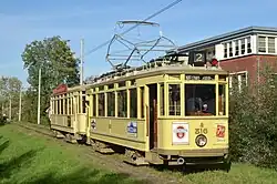 HTM 816 + 779 bij de Amsterdamseweg te Amstelveen; oktober 2022.