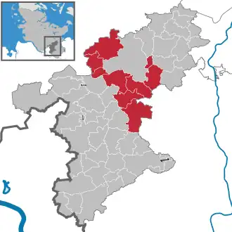 Kaart van Bad Oldesloe-Land