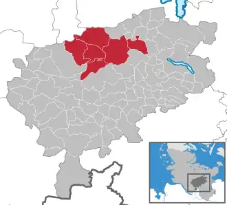 Kaart van Boostedt-Rickling