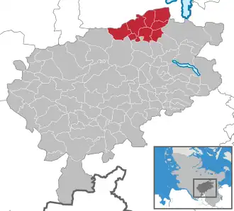 Kaart van Bornhöved