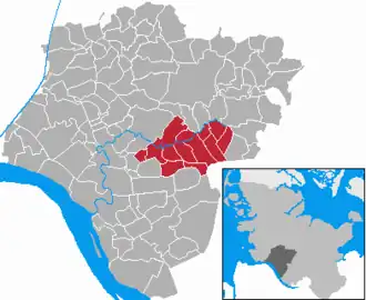 Kaart van Breitenburg