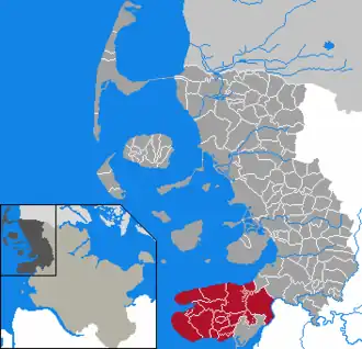 Kaart van Eiderstedt